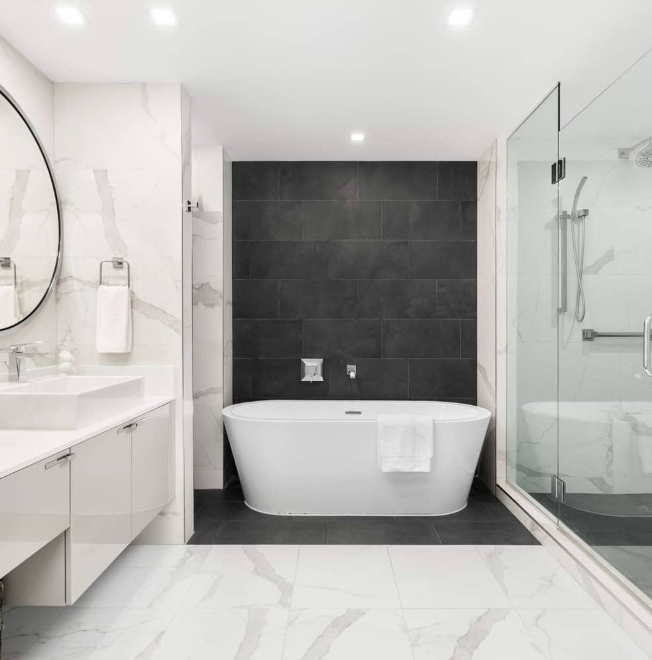 Custom bathroom renovation in Hamilton